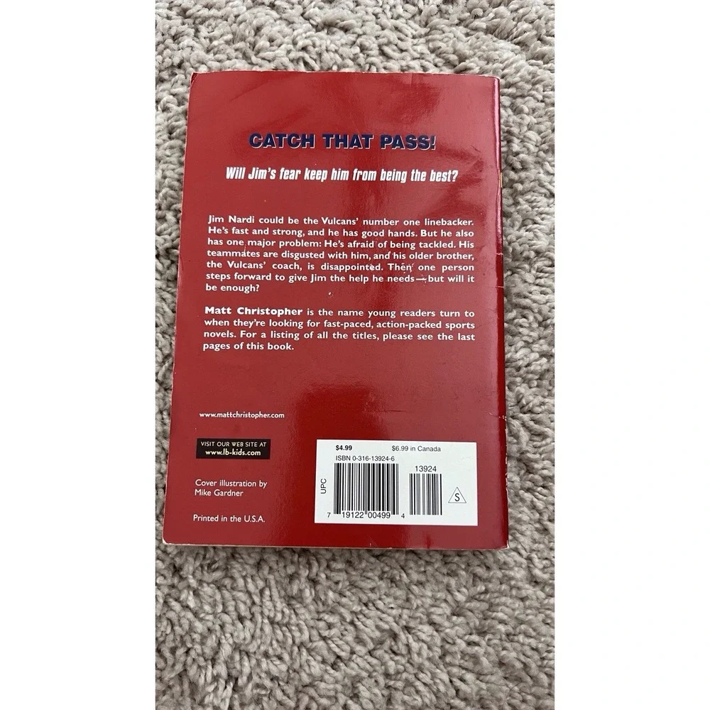 Catch That Pass! By Matt Christopher (2007, Paperback)